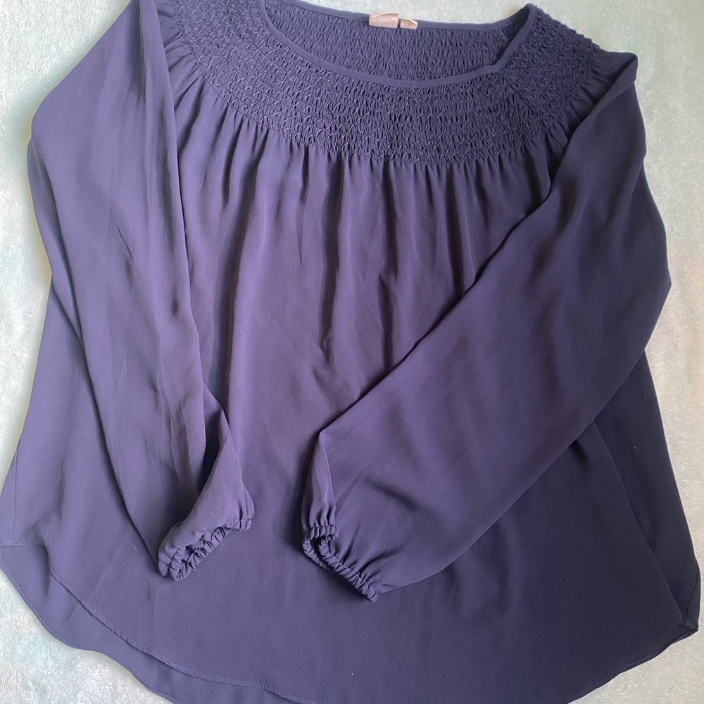 GAP Navy Blouse Top Size M
